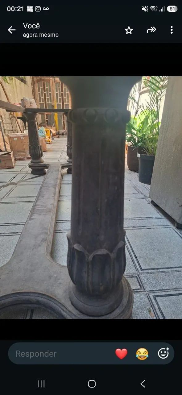 Vendo mesa da base para apoiar o tampo - Foto 5