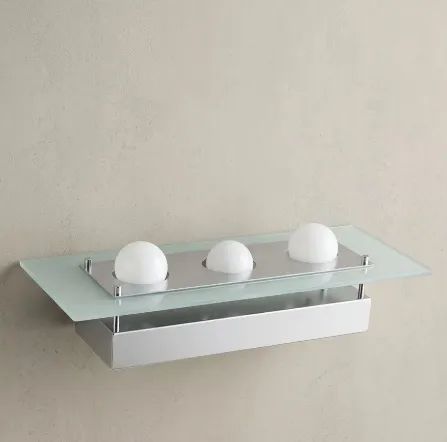 Plafon Lustre Retangular Espelhado (3 Lâmpadas) - Lindo e Moderno
