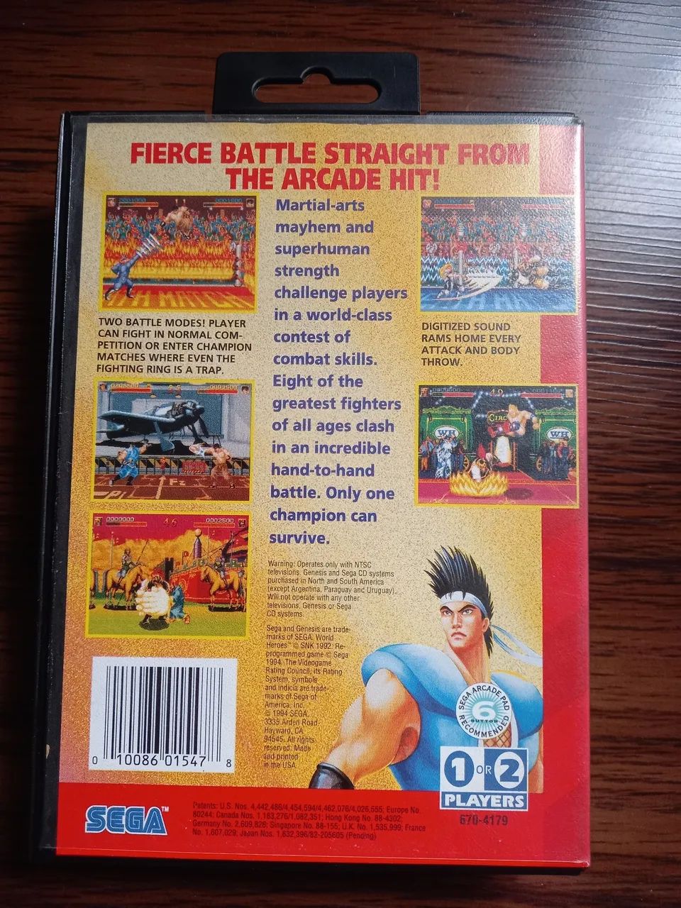 Jogo World Heroes mega drive  - Foto 2