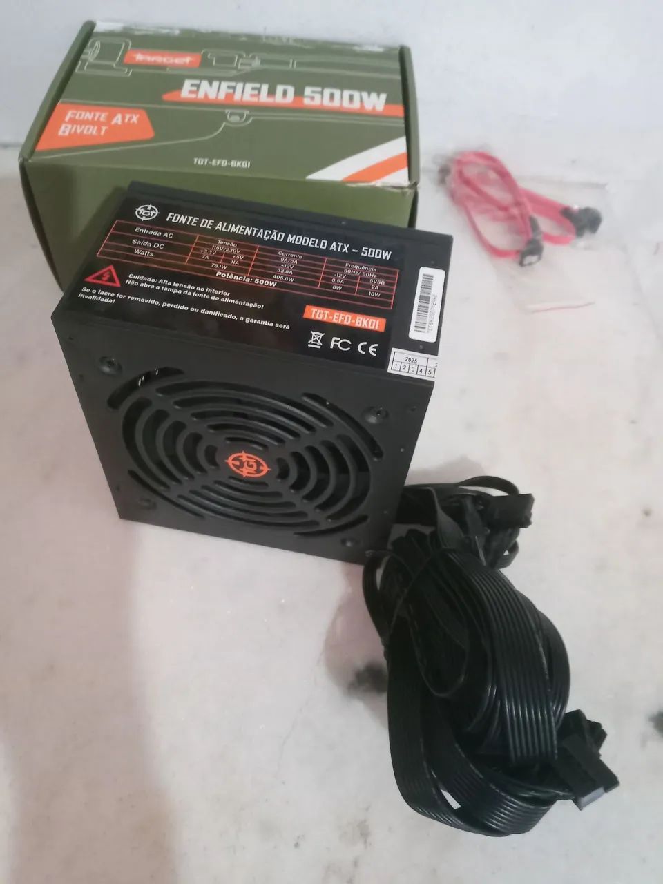 Fonte Enfield 500w ATX Bivolt *Nova* - Foto 3