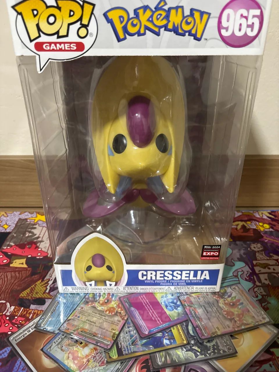 Funko pop GIGANTE Pokémon cresselia! Edição limitada e especial da funko expo 2024!
