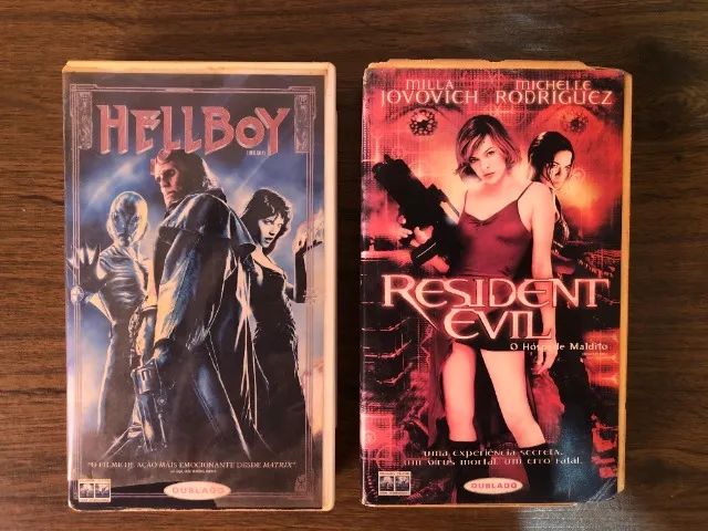 Fitas VHS HellBoy e Resident Evil ( Dublado )