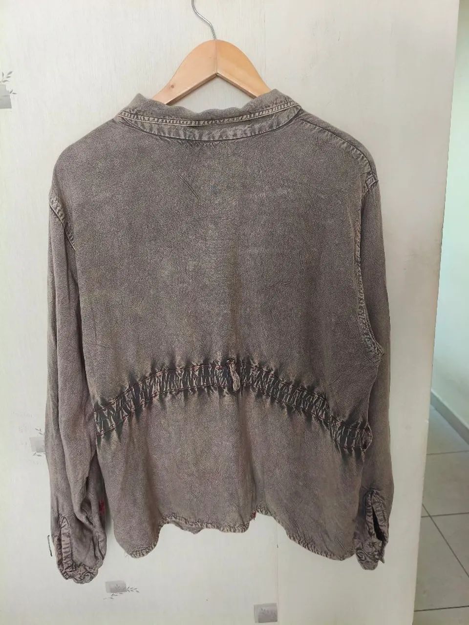 PARKA camisa bordada - Foto 4