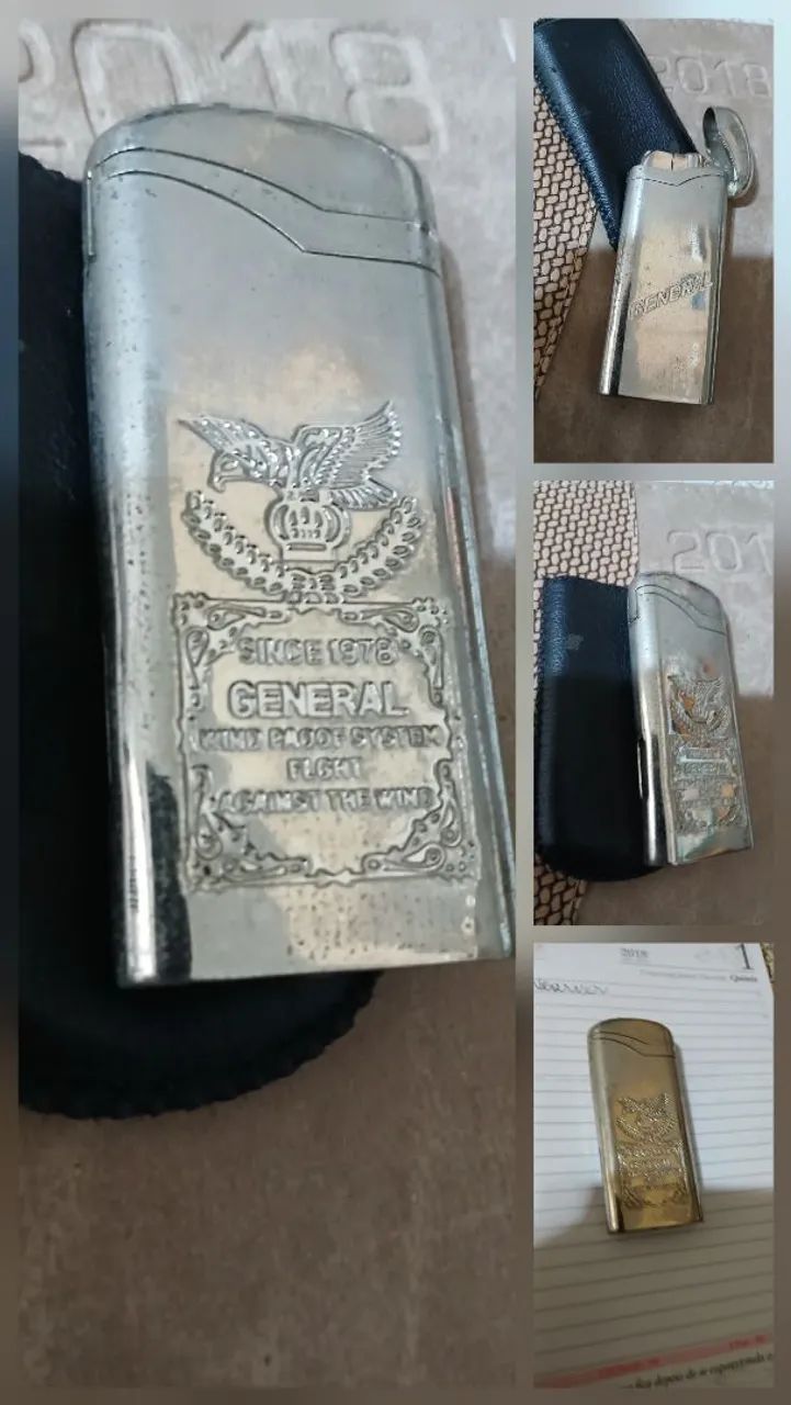 Isqueiro GENERAL vintage desde 1978 Wind proof system