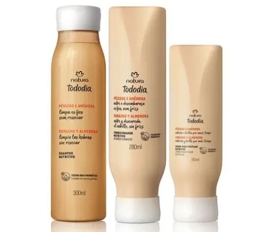 Kit Nutritivo Tododia Pêssego e Amêndoa (3 produtos)