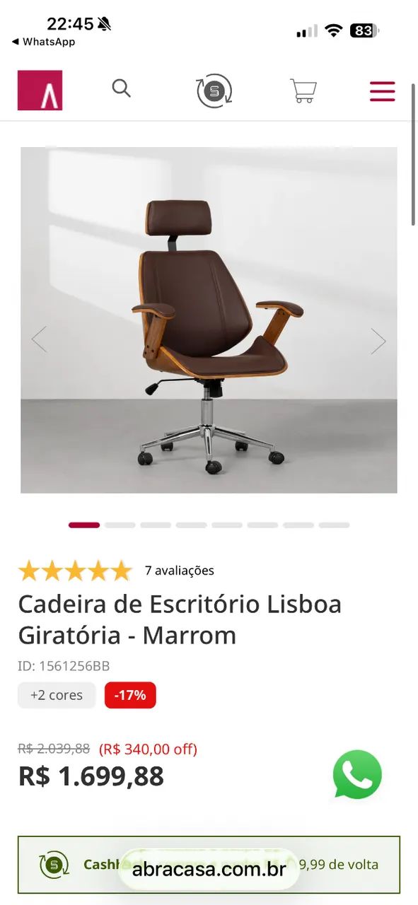 Cadeira escritorio - Foto 2