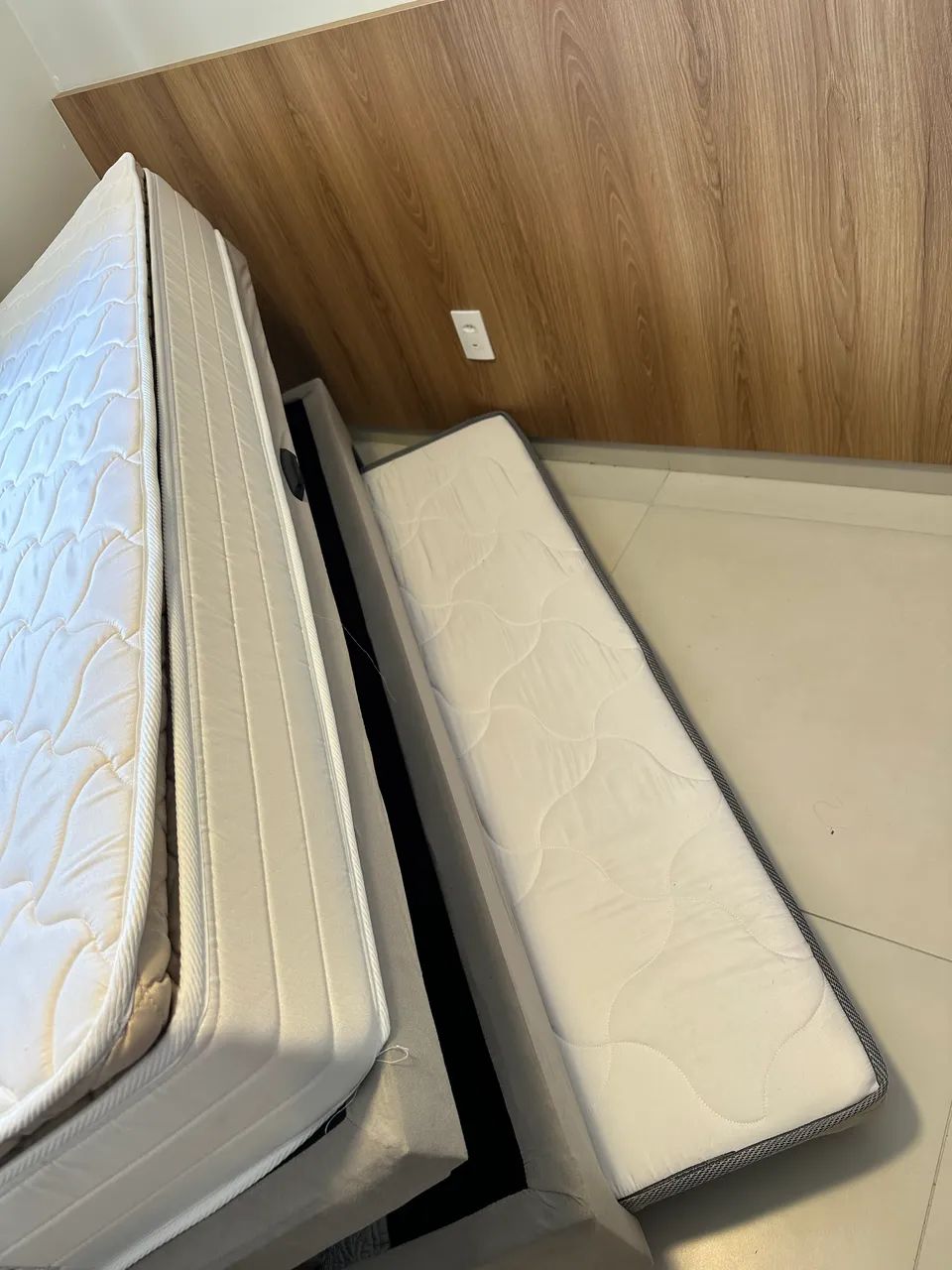 Cama Box Solteiro + Auxiliar + NOVA - Nunca Usada - Foto 2