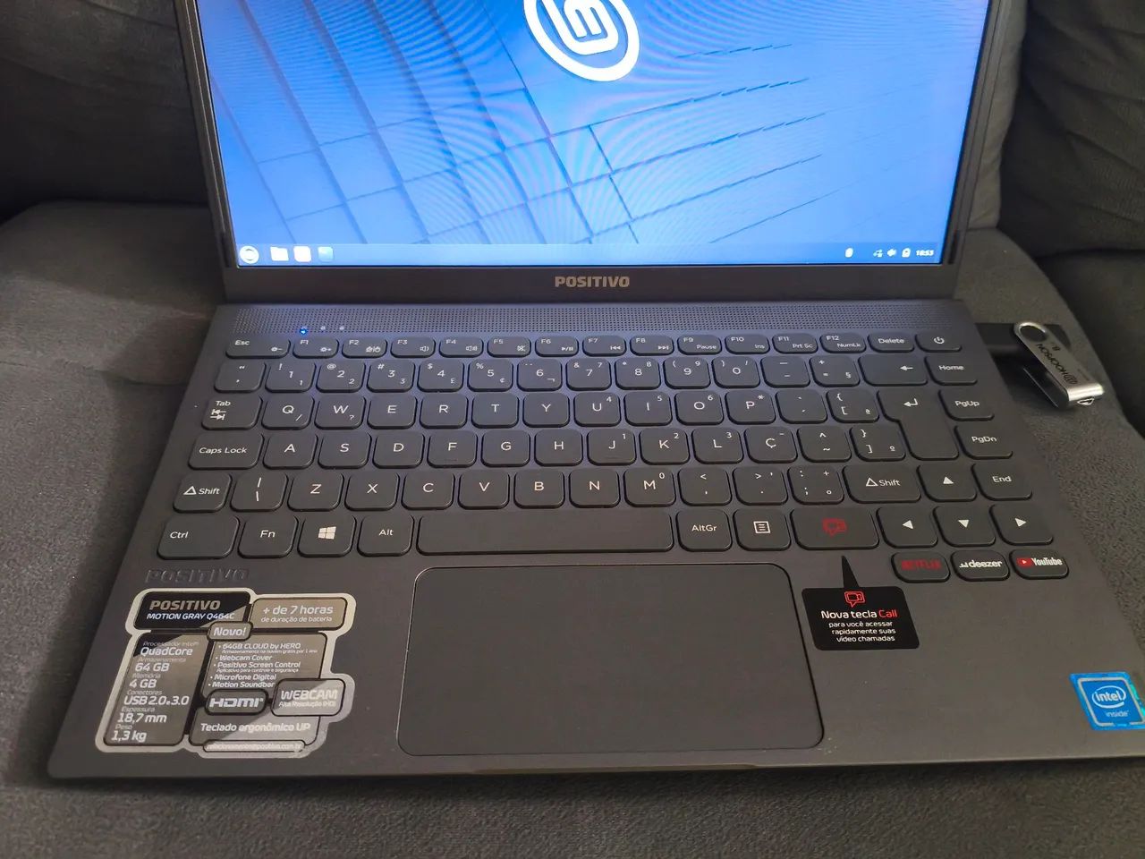 NOTEBOOK MOTION GRAY Q464C - Foto 4
