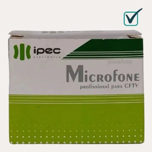 Microfone profissional para DVR de CFTV, capta som a até 30 metros - Foto 2
