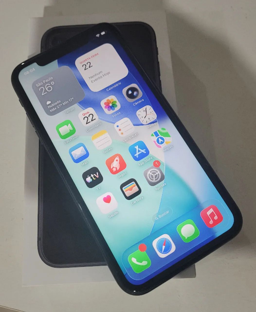 iPhone 11 128GB Preto - Muito Bem Conservado + Brindes