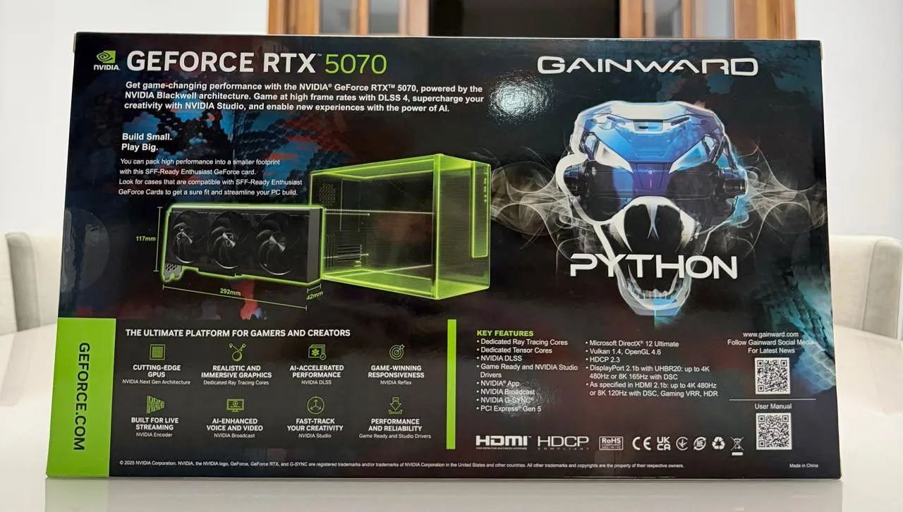 Placa de vídeo Nvidia GeForce RTX 5070 Python - Foto 5