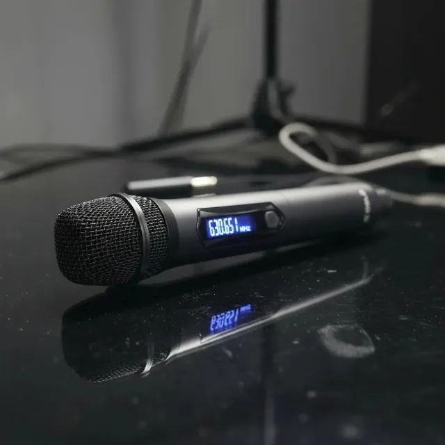 Microfone Duplo Sem Fio Profissional Alfa Gold kit - Qualidade Sonora Loja Coimbra Entrega - Foto 3