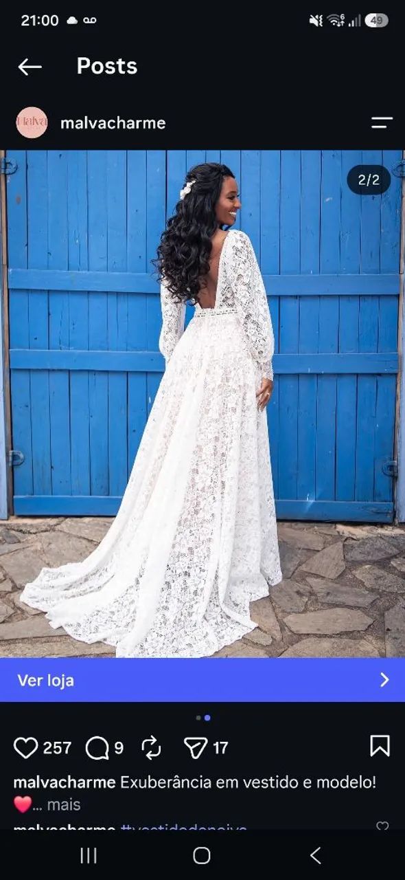 Vestido de noiva  - Foto 2