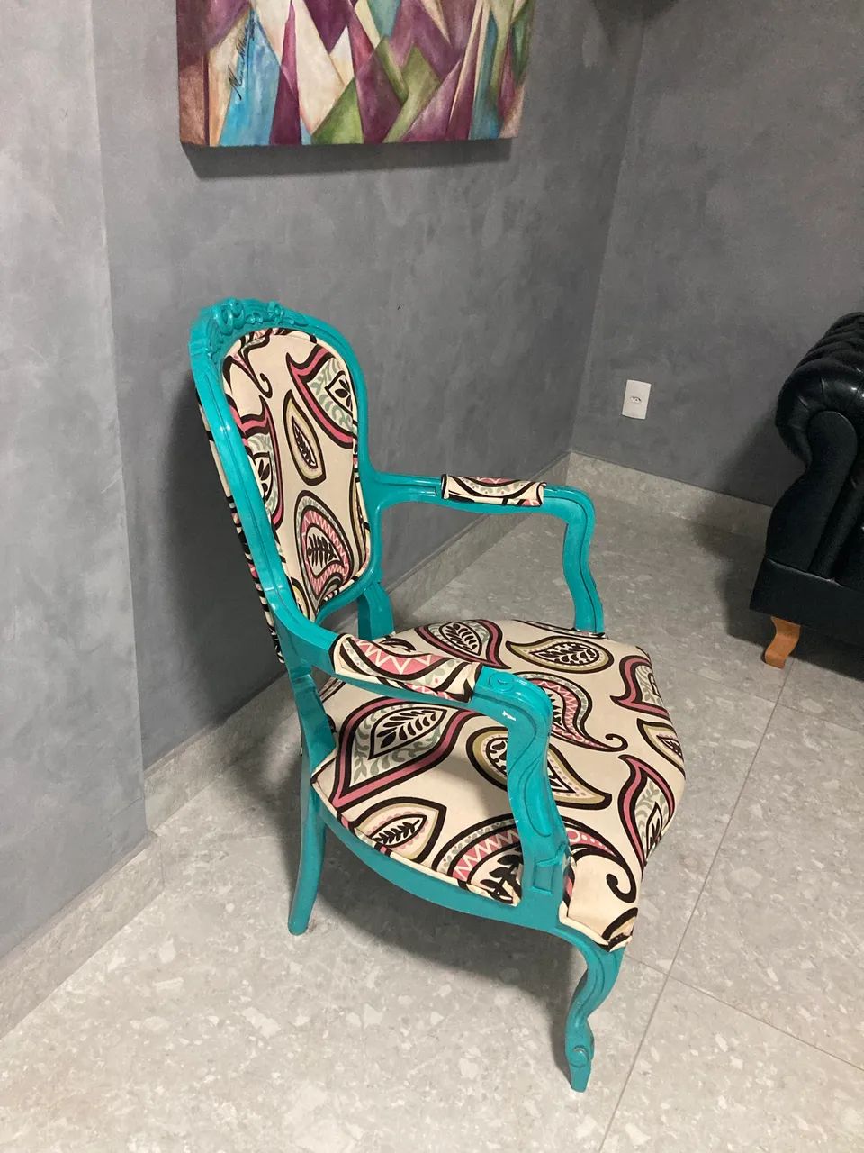 Poltrona estilizada Luis XV - Foto 3