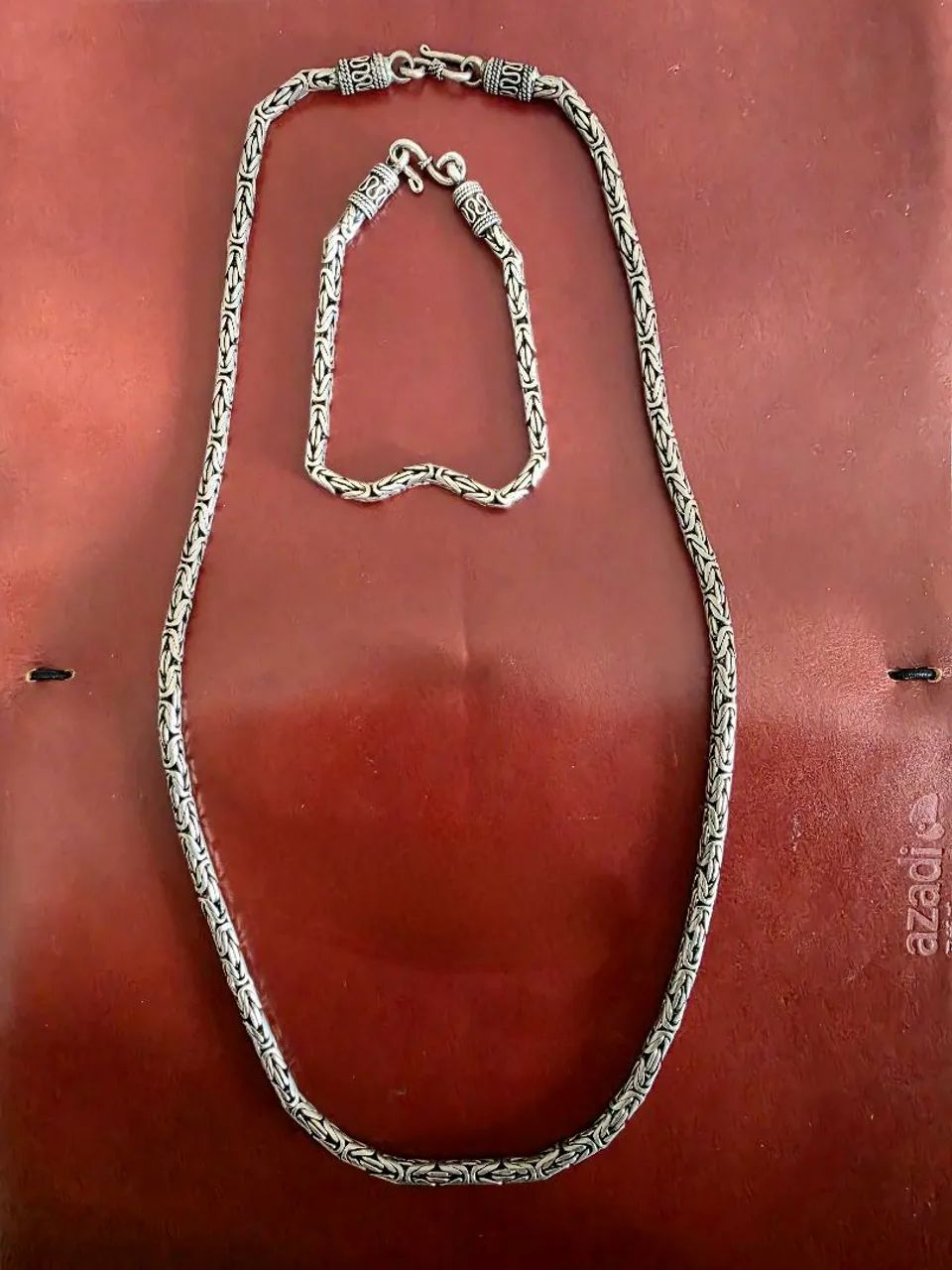 Conjunto Exclusivo em Prata de Bali. 