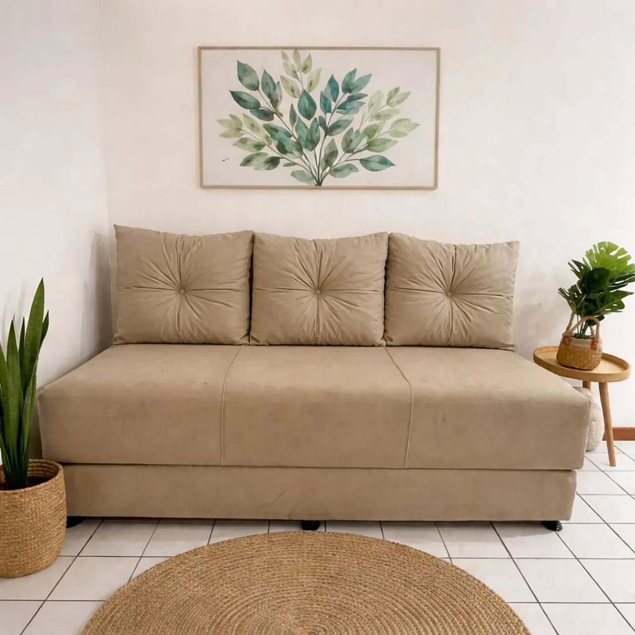 Sofá cama Granada s/ encosto s/ braços R$620,00 à vista! Contato * - Foto 3
