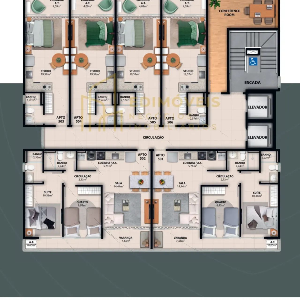 Oportunidade em Jardim Camburi: Studio com Garden e Lazer Completo! - Foto 3