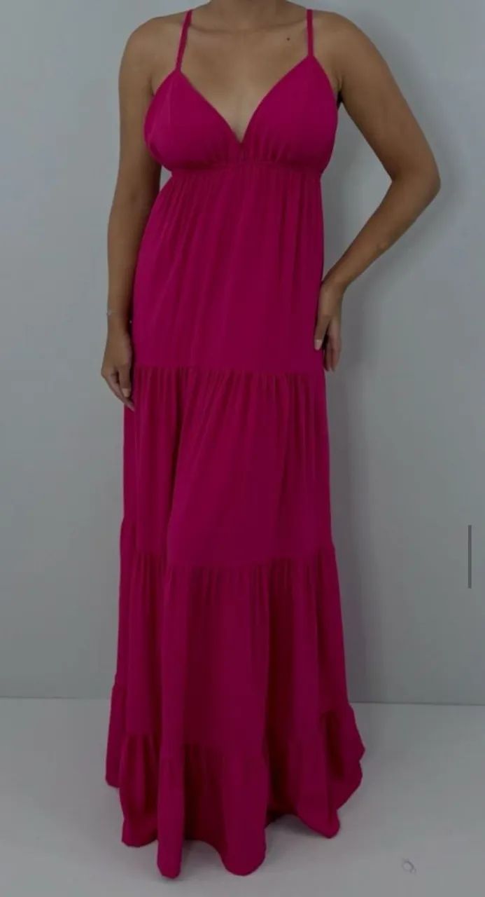 Vende vestido rosa 