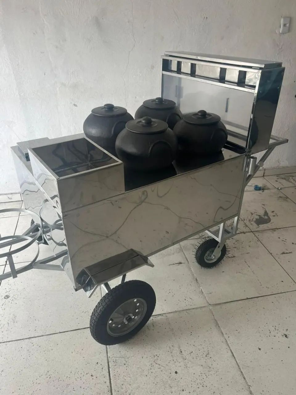 Carrinho de caldinhos,ensopados,caldos em inox em até 10x sem juros no cartão  - Foto 2