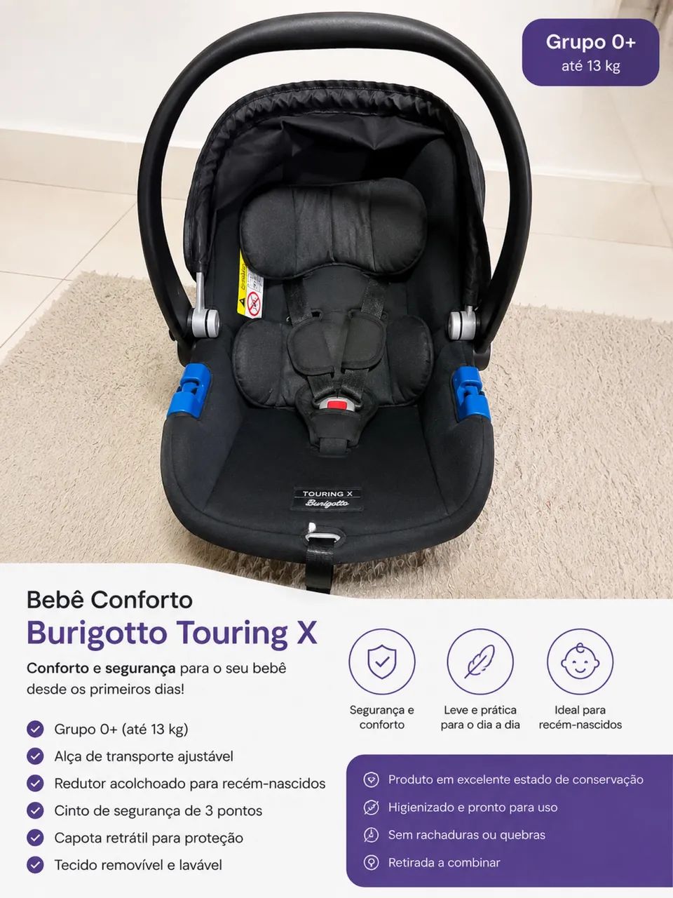 Cadeirinha Criança Carro 
