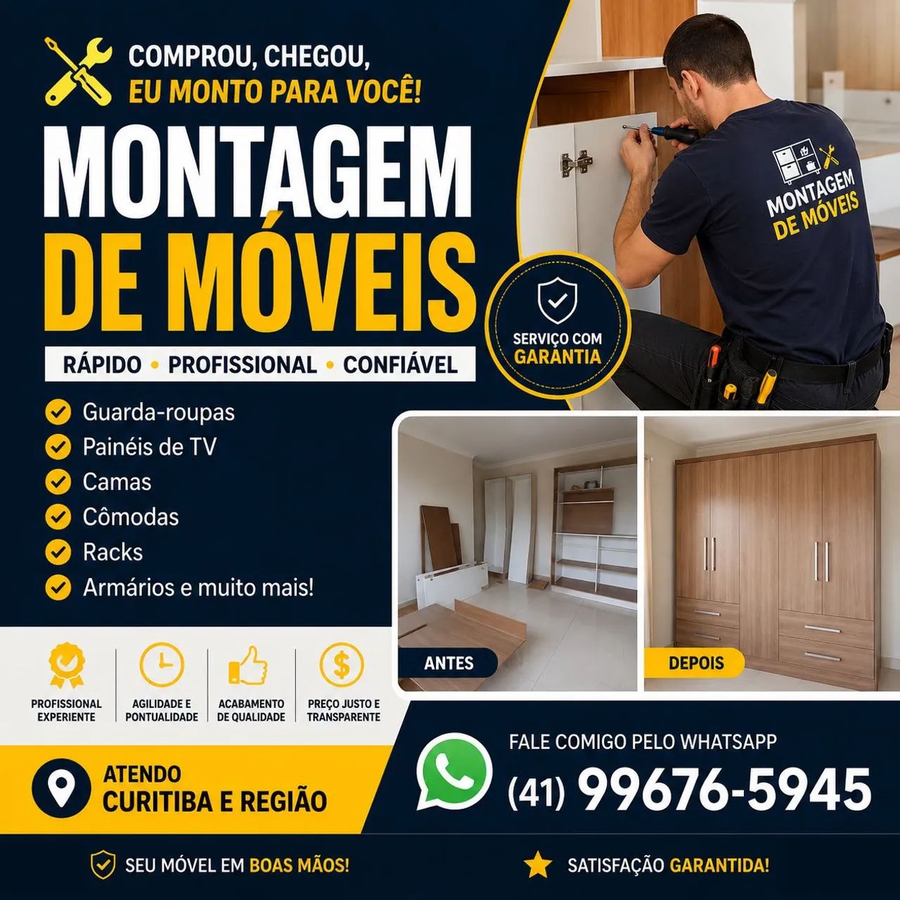 Montador de móveis cwb