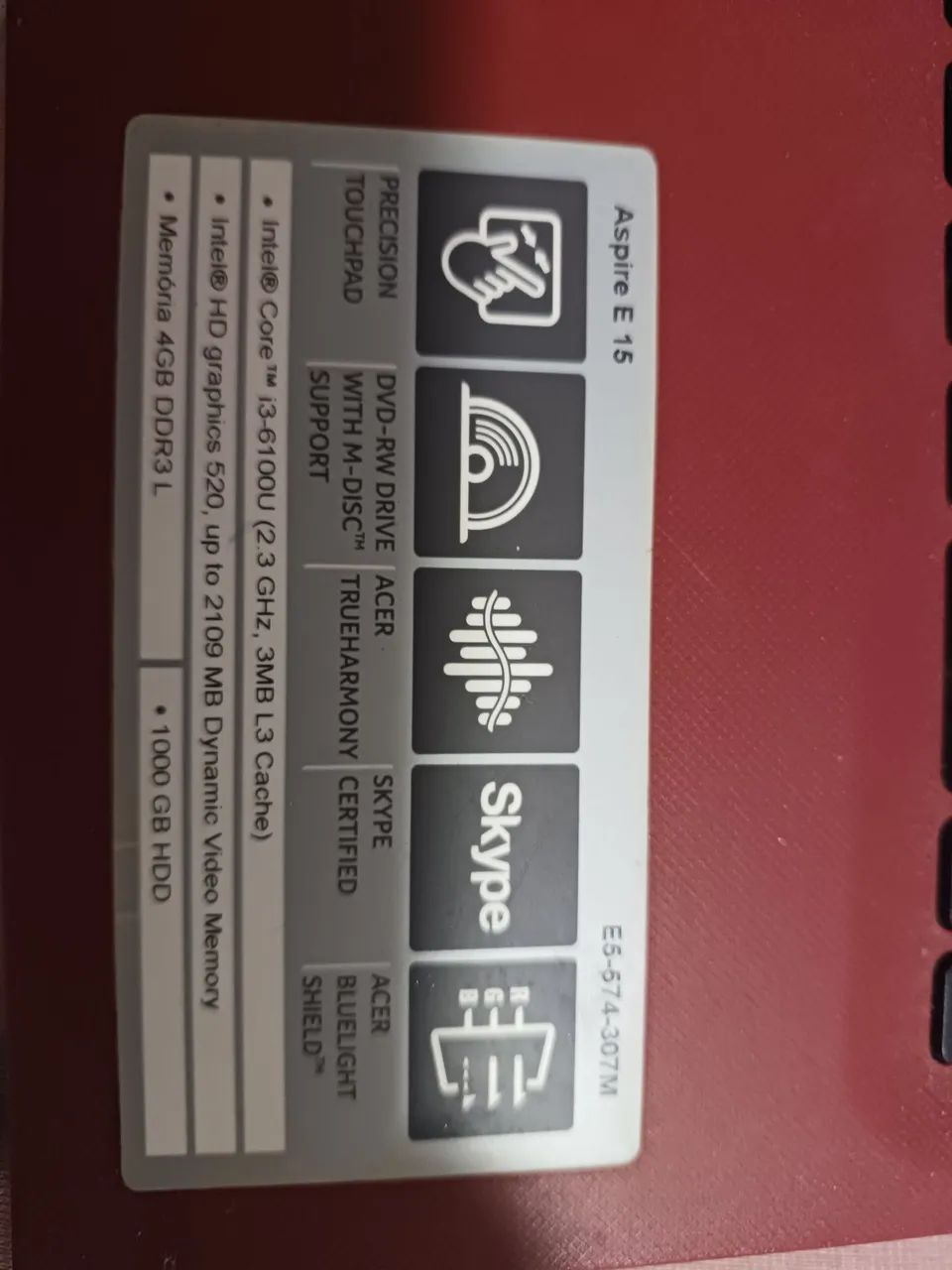 Notebook Acer Aspire E5-574-307M - Foto 3
