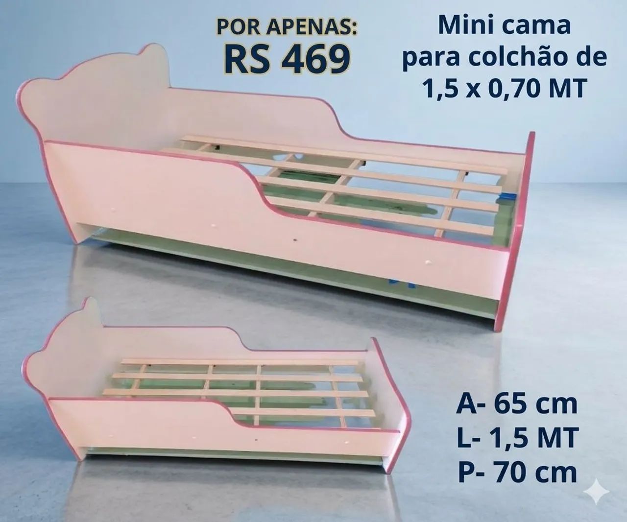 Mini cama de MDF  - Foto 2