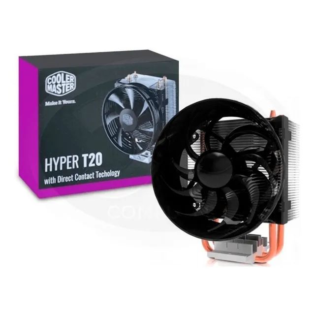 COOLER PROCESSADOR (AIR COOLER) INTEL/AMD COOLER MASTER HYPER T20 - LOJA DADO DIGITAL