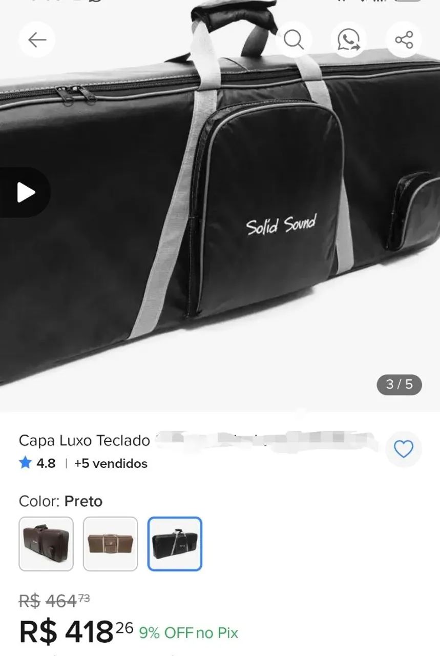 Bag para controlador de 49 teclas.