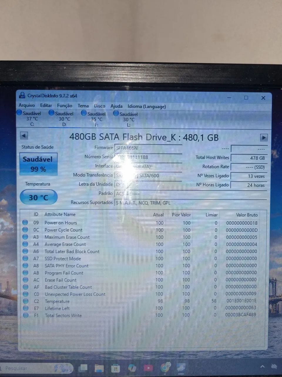 4 unidades SSDs sata Apacer 480Gb pc, video game, notebook  - Foto 4