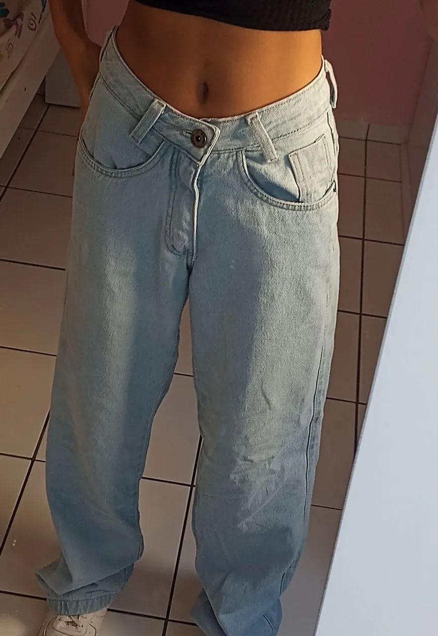 Calça jeans clara - Tam 34 - Divine Jeans - Foto 5