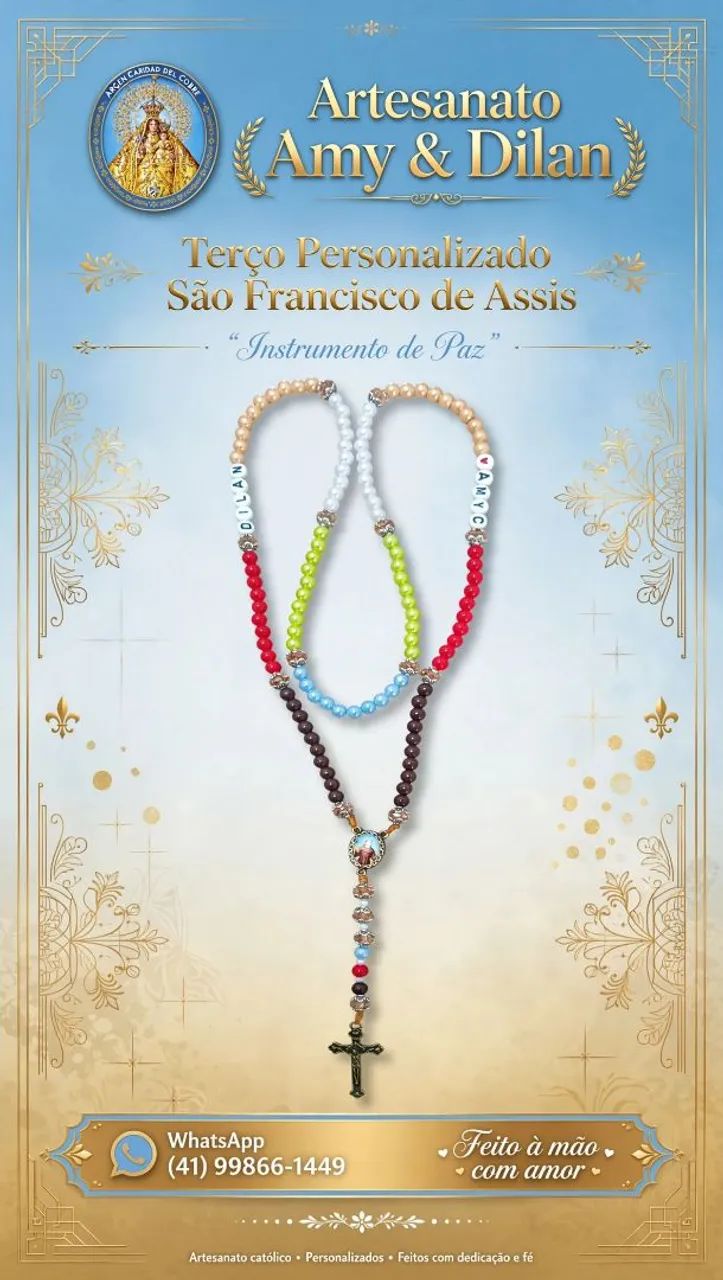 Pulseira  chaveiro e terço  - Foto 2