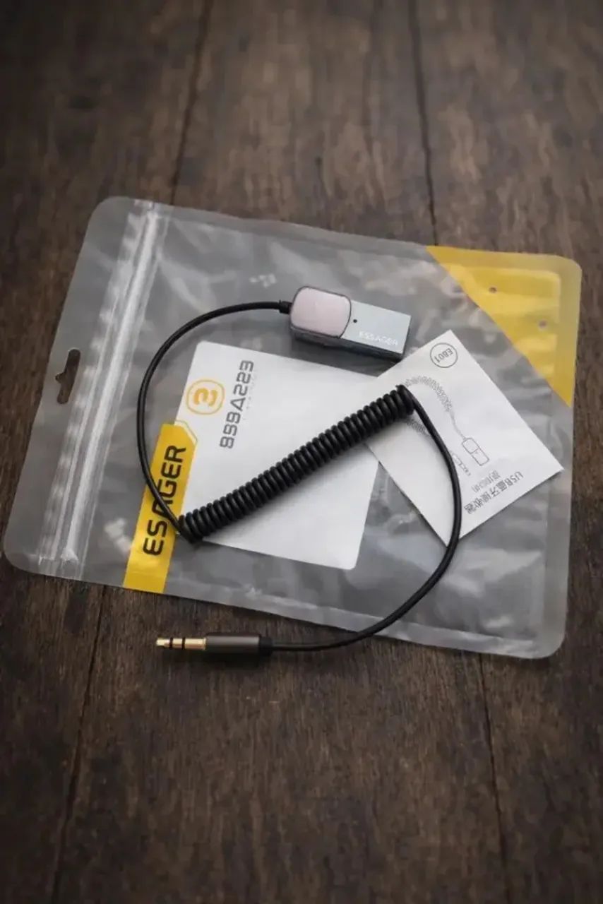 Adaptador Receptor Bluetooth 5.0 Essager Automotivo (USB/P2) - Foto 3