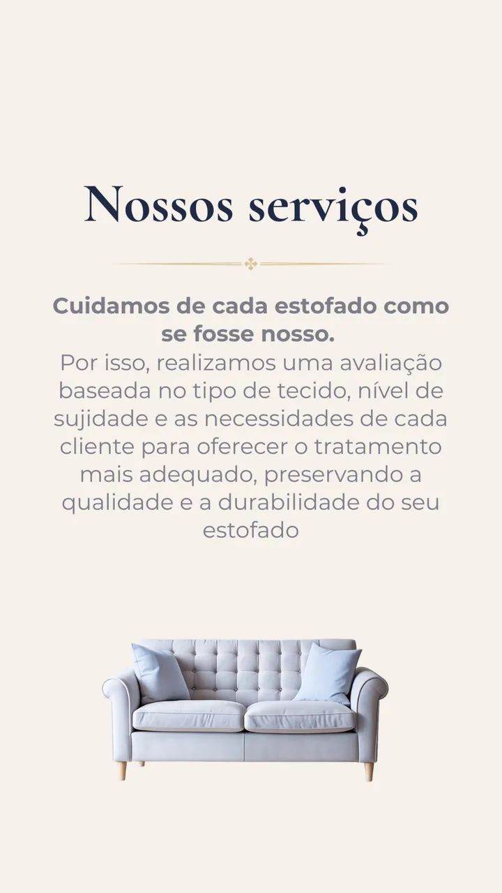 São José limpeza e higienização de estofados. 