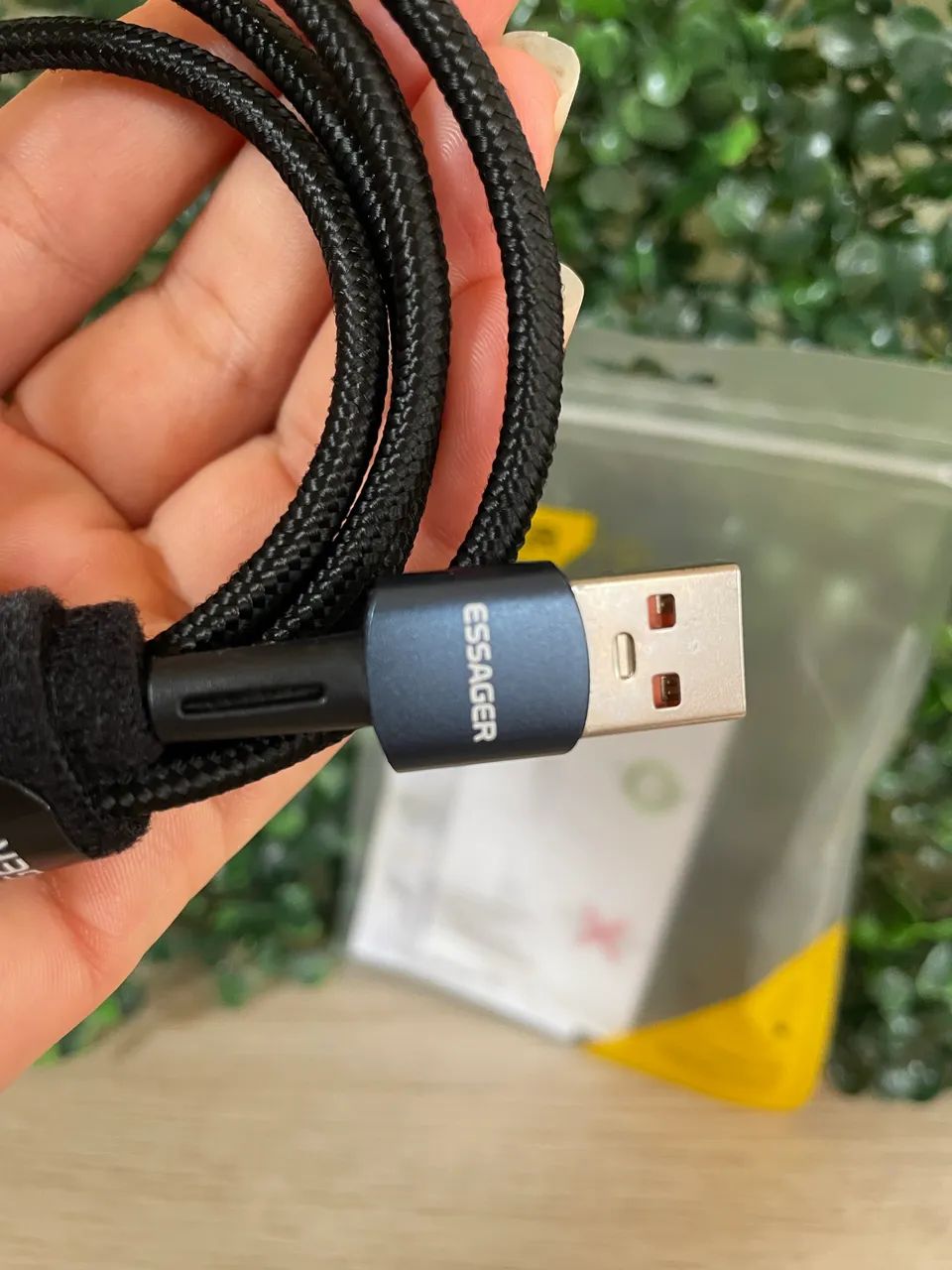 Cabo ESSAGER 90 Graus USB para C 100W 6A - Foto 2
