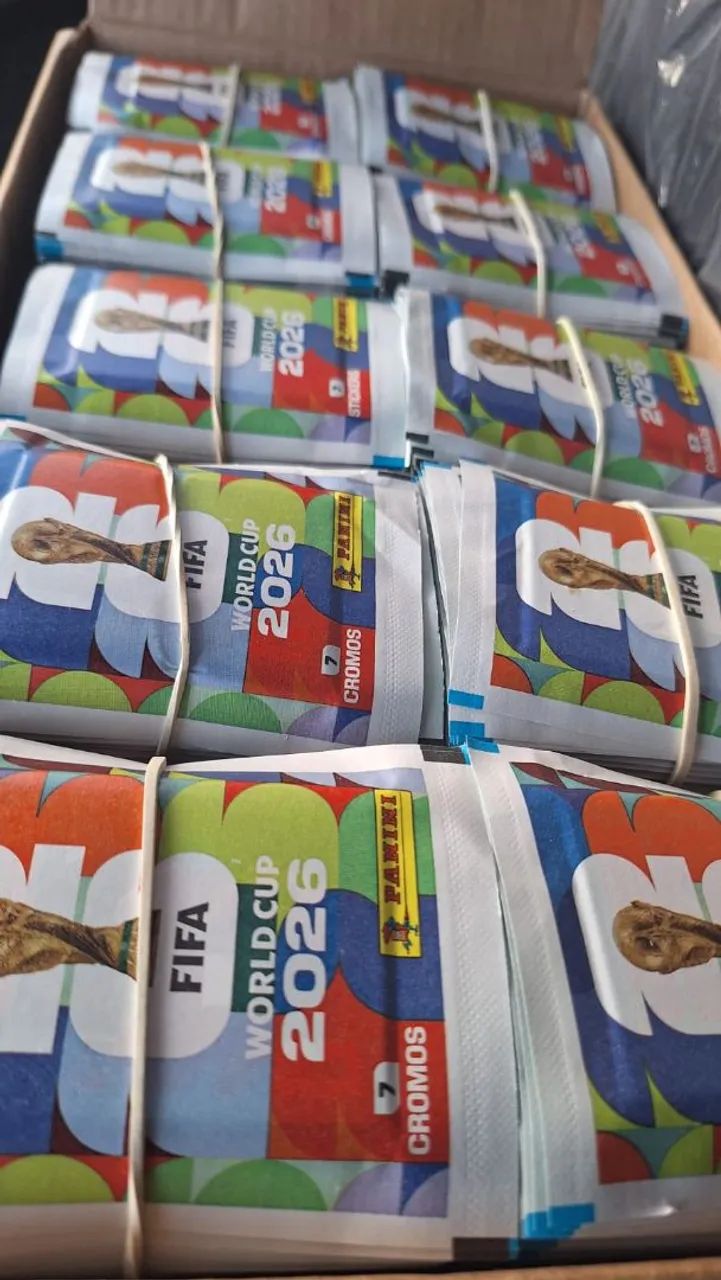 CAIXA LACRADA COM 1000 PACOTES DE FIGURINHAS COPA 2026 - Foto 2