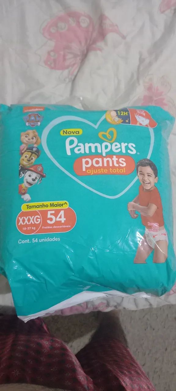 Fraldas shortinho pampers pants XXXG