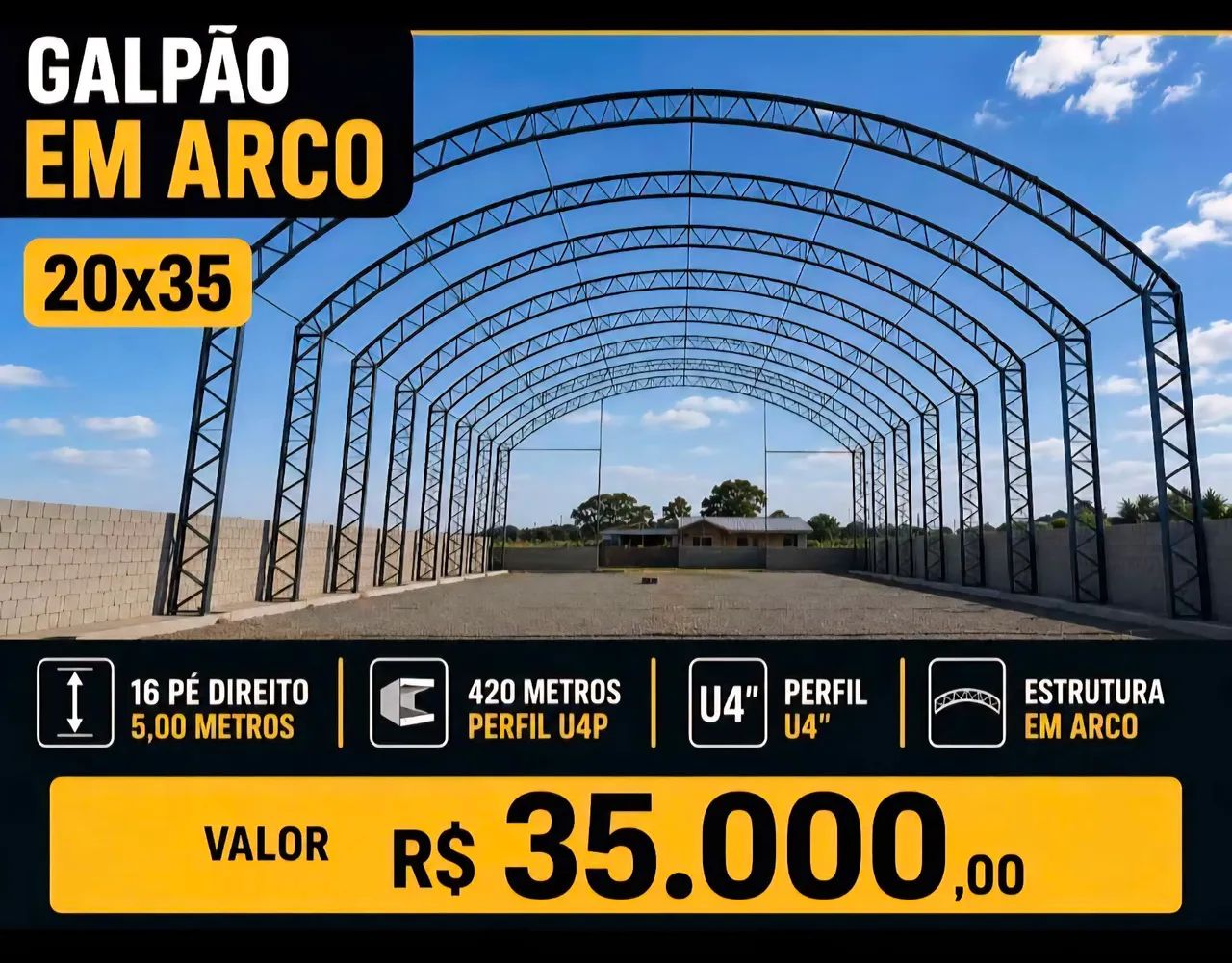Galpão em arco