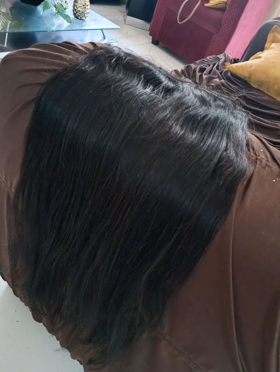 Cabelo humano tela tic tac 
