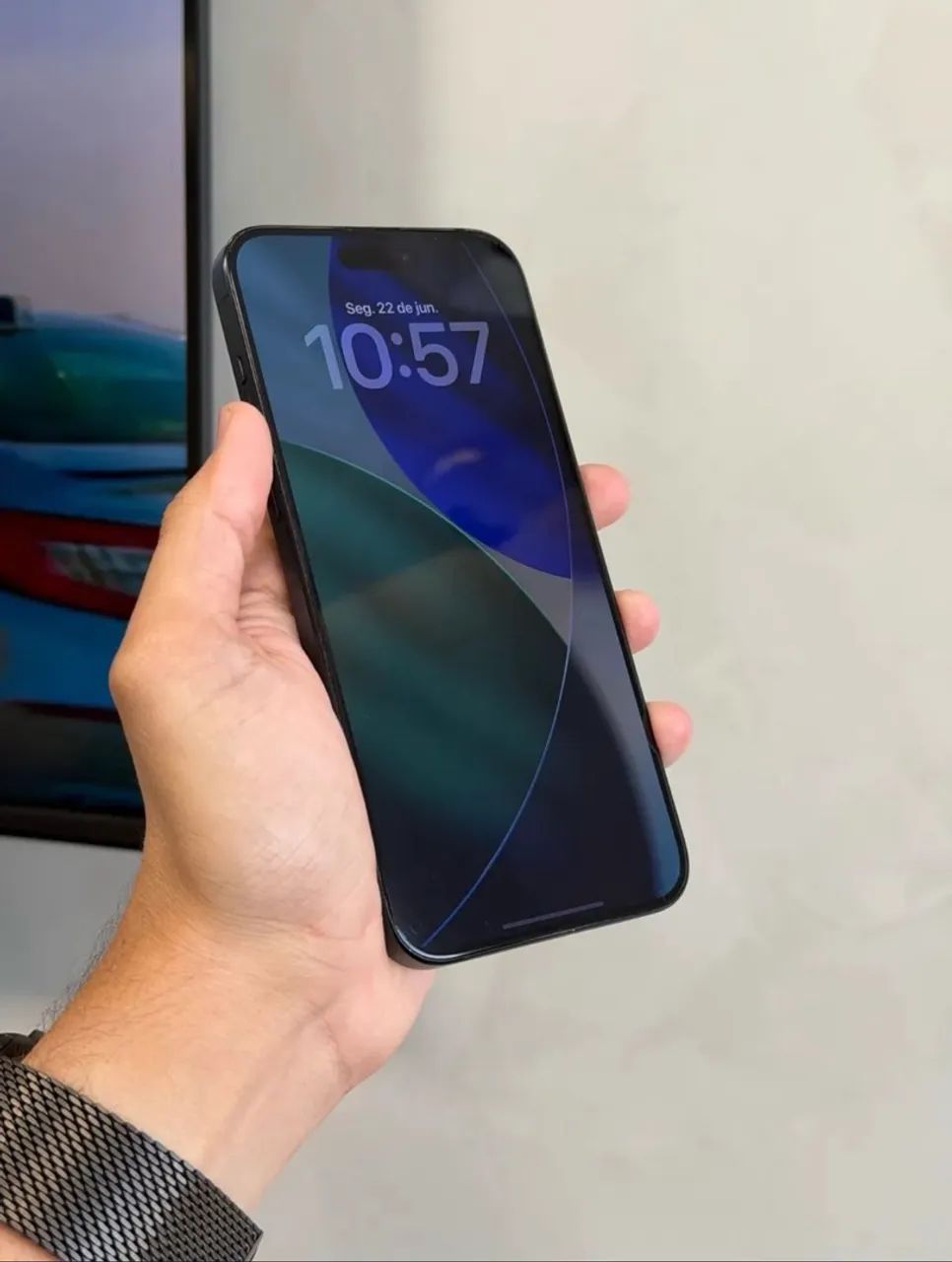 iPhone Pro Max 512GB Azul Bateria 80% - pego o 18 Pro - Foto 4