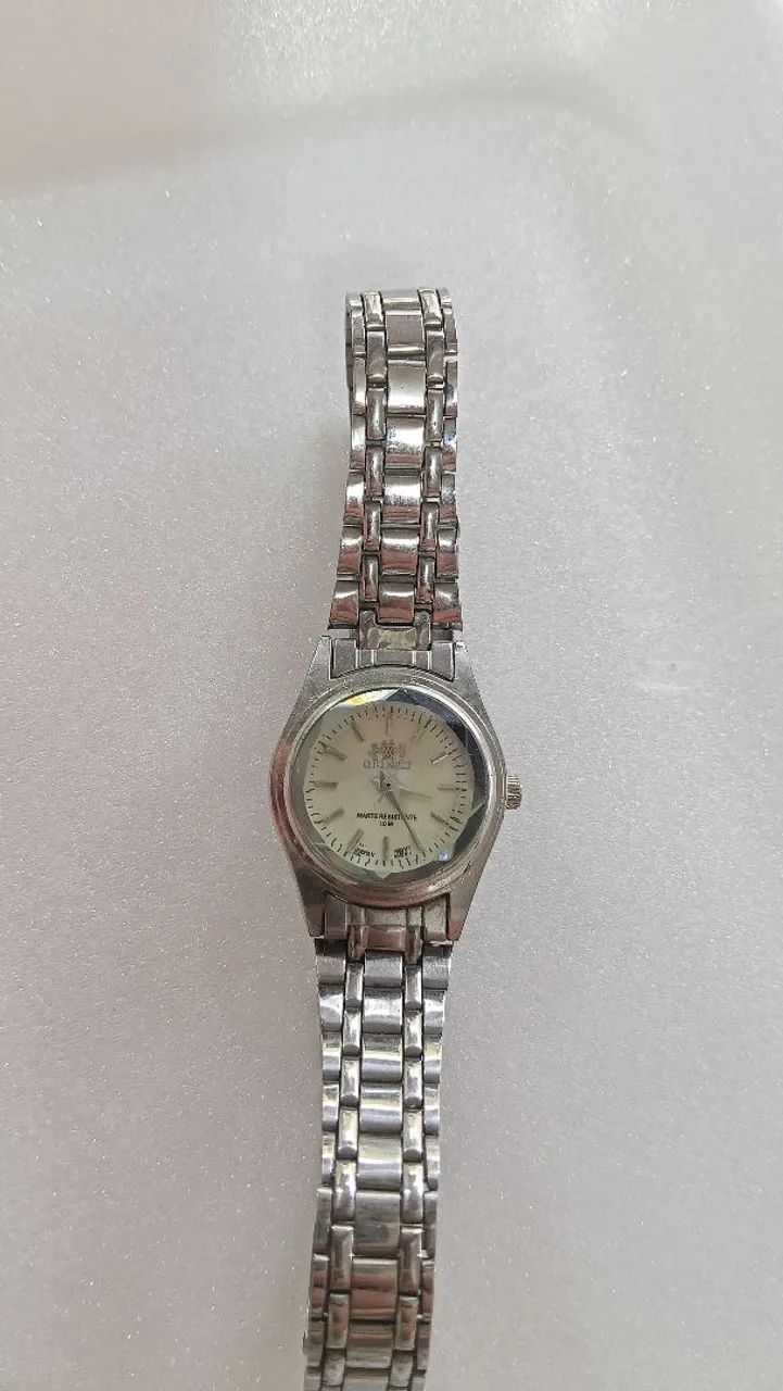 Relógio orimet vintage branco 