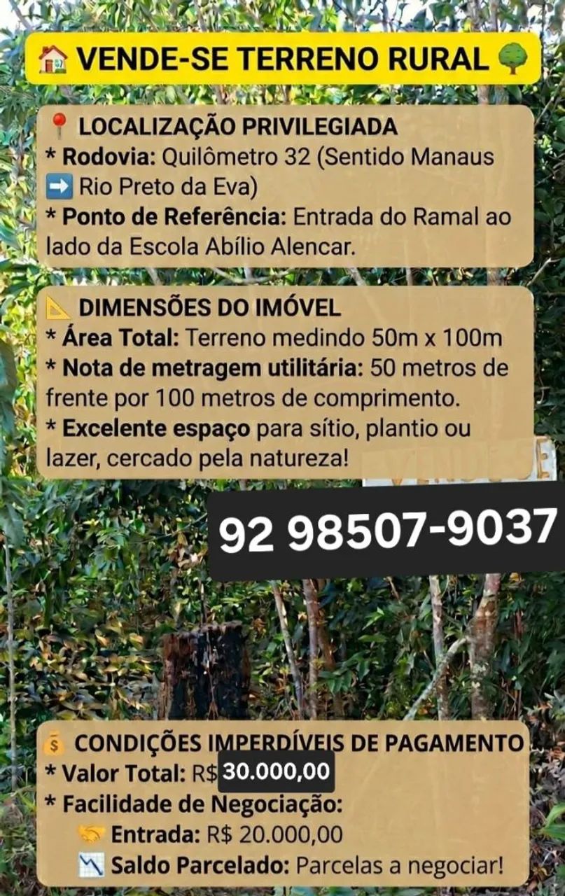 Terreno disponível para venda