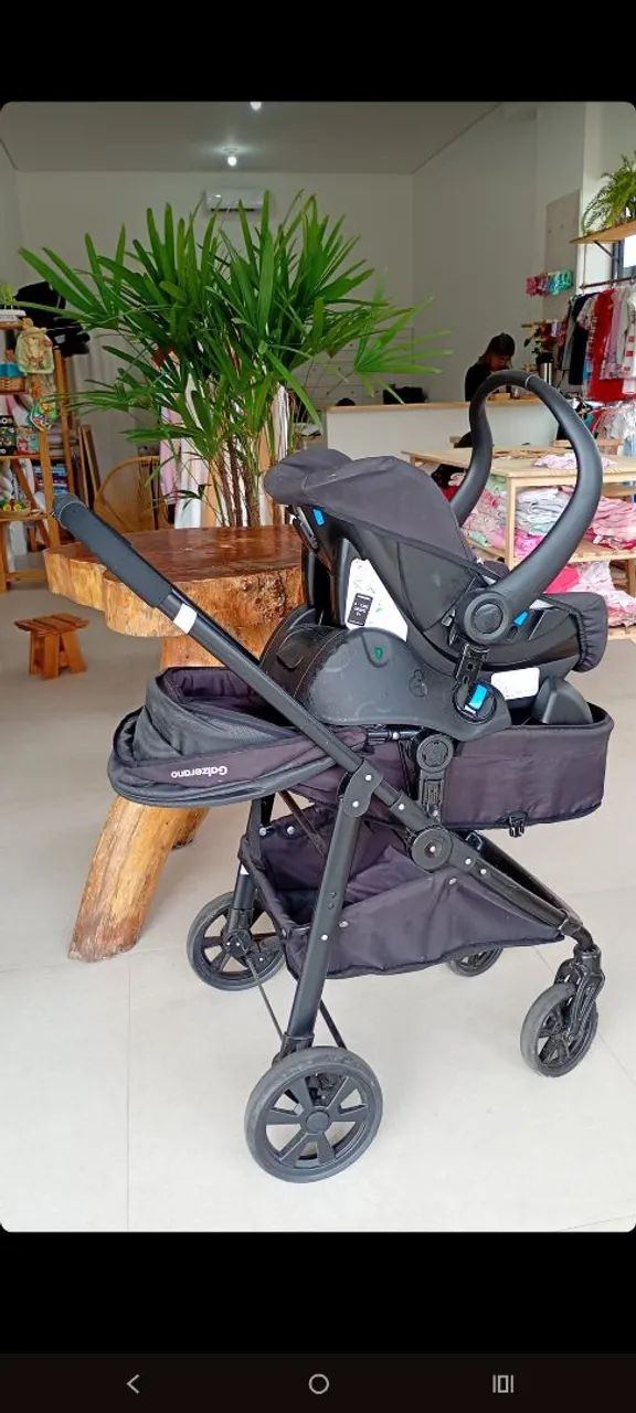 Vendi carrinho + bebê conforto - Foto 2