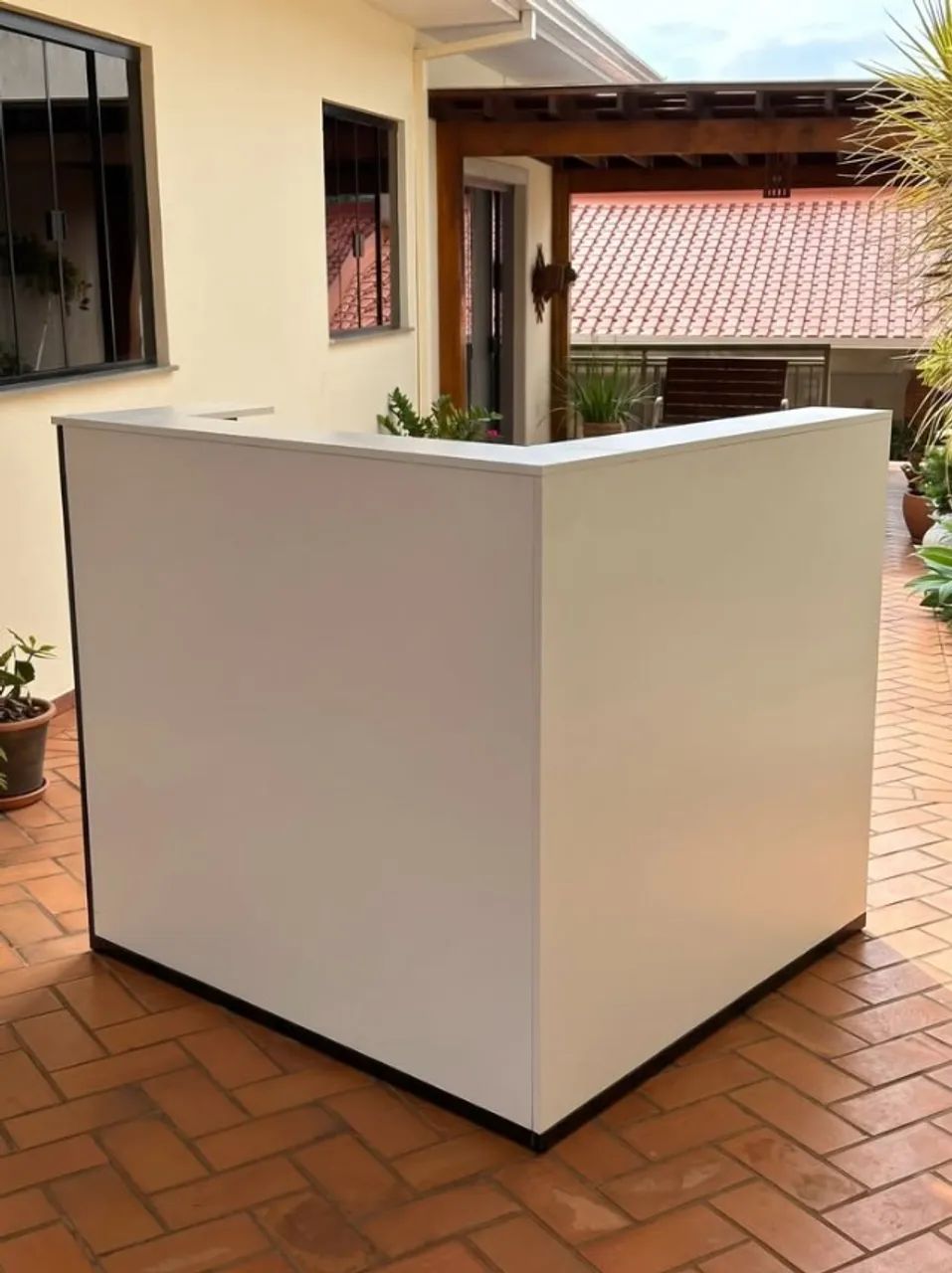 Balcão Caixa / Recepção Em L (Com Gaveteiro) - Foto 2
