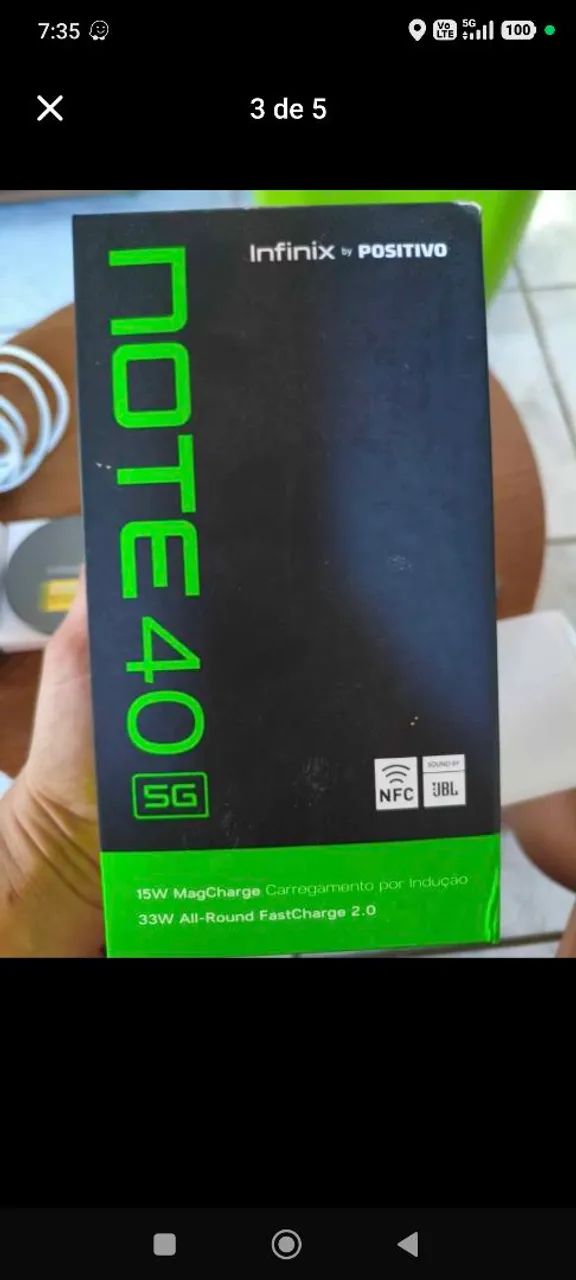 Smartphone Infinix Note 40 - 5g - 512gb - Foto 3