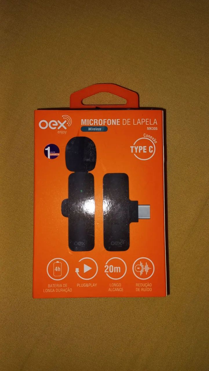 Microfone de lapela OEX novo - Foto 4