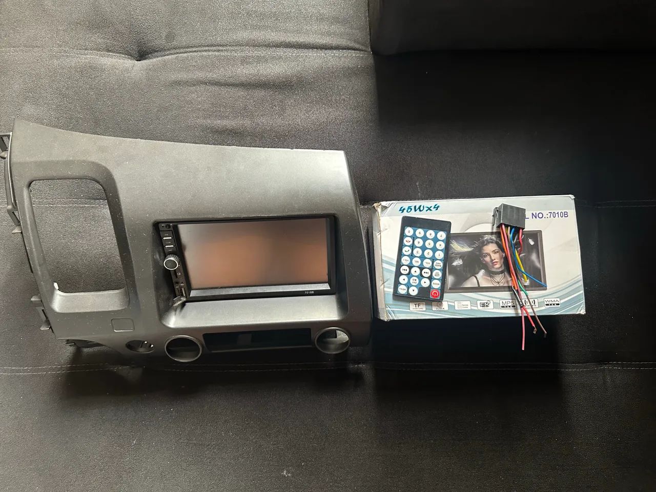 Kit multimídia 2 din 7 polegadas com moldura civic g8 - Foto 2