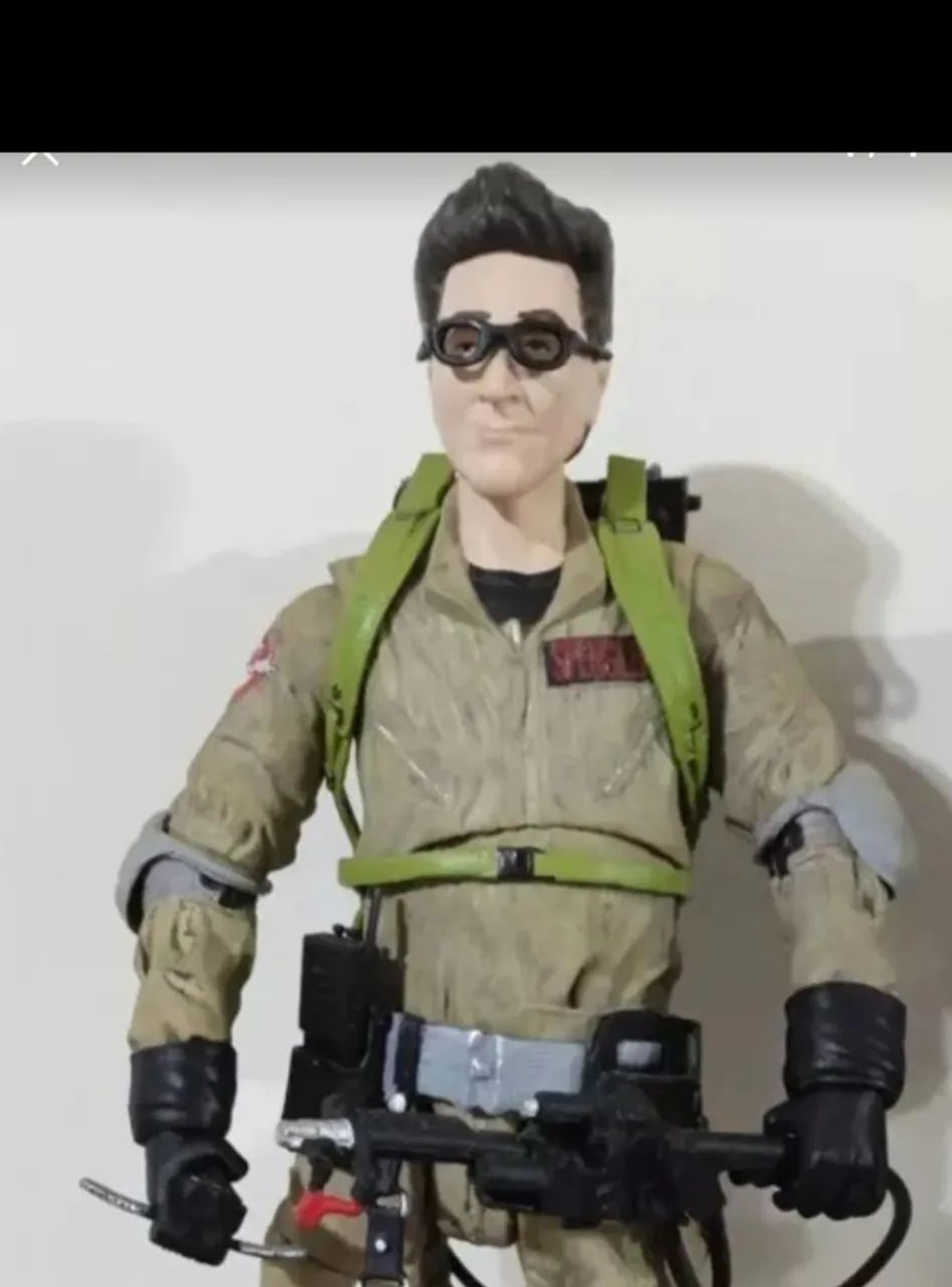 Boneco Action figure Egon Spengler Ghostbusters Caça-Fantasmas 