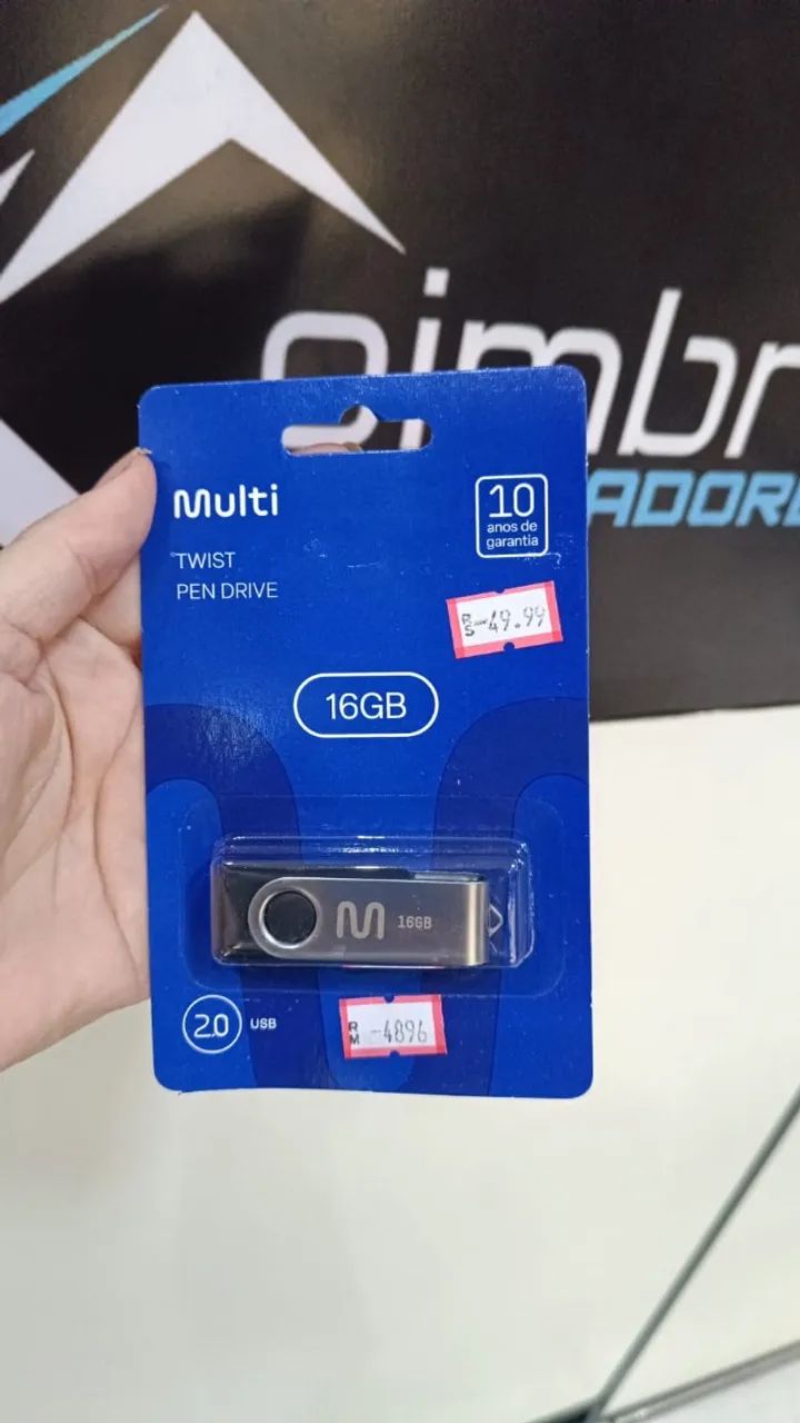  Pen Drive 16GB USB 2.0 Twist Multi - Pendrive Loja Coimbra Computadores Entrega