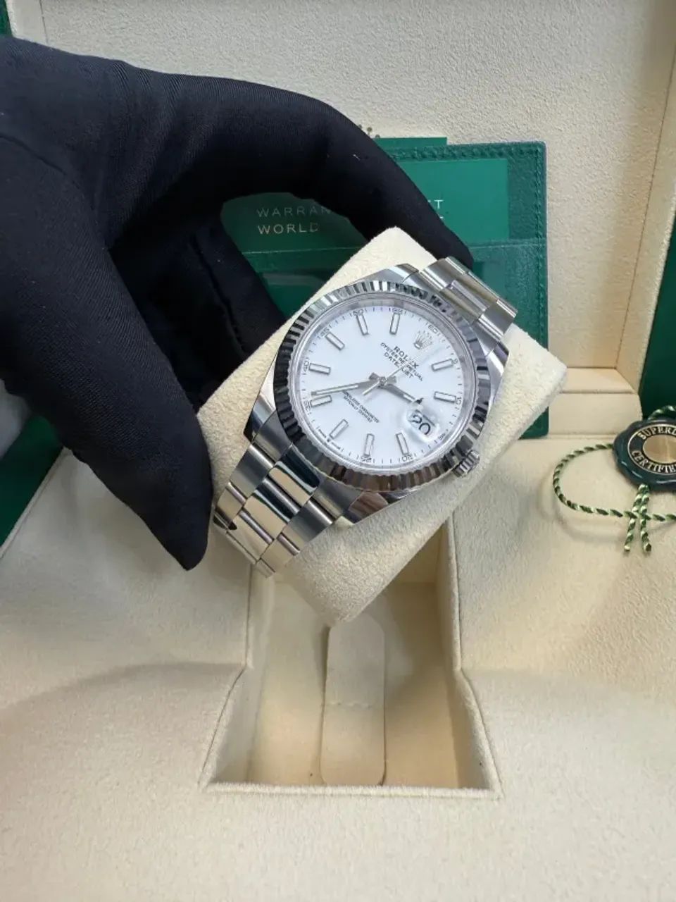 Rolex Date Just Branco Oyster Eta 3035 Automático Premium - Foto 2